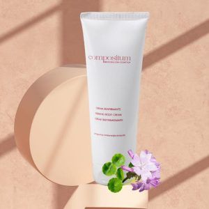 Crema corporal reafirmante Compositum, indicada para la reafirmación profunda de la piel, su hidratación, el aporte de agentes tensores, con la estimulación del fibroblasto